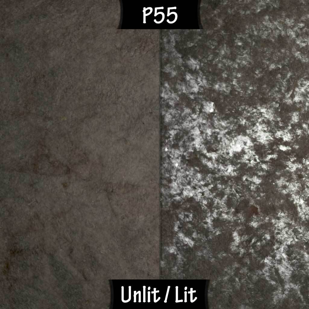 Square Lamp Shade - P55 - Black Lokta, 30cm(w) x 30cm(h) x 30cm(d) - Imbue Lighting