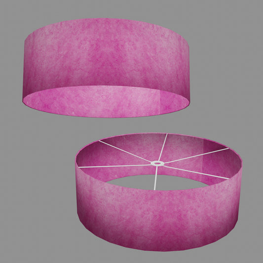 Drum Lamp Shade - P57 - Hot Pink Lokta, 60cm(d) x 20cm(h)