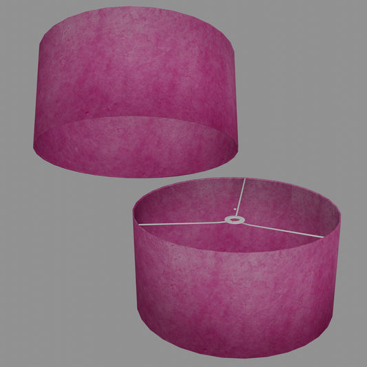 Drum Lamp Shade - P57 - Hot Pink Lokta, 50cm(d) x 25cm(h)