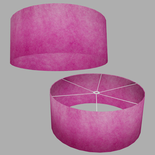 Drum Lamp Shade - P57 - Hot Pink Lokta, 70cm(d) x 30cm(h)