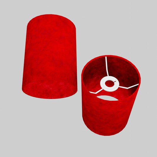 Drum Lamp Shade - P60 ~ Red Lokta, 15cm(diameter)
