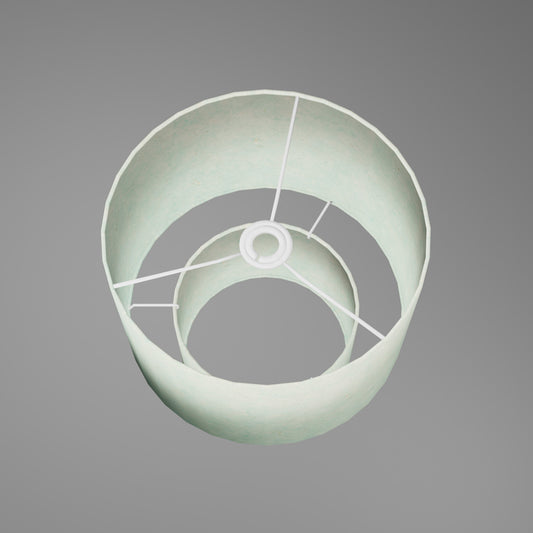 2 Tier Lamp Shade - P65 - Turquoise Lokta, 30cm x 20cm & 20cm x 15cm