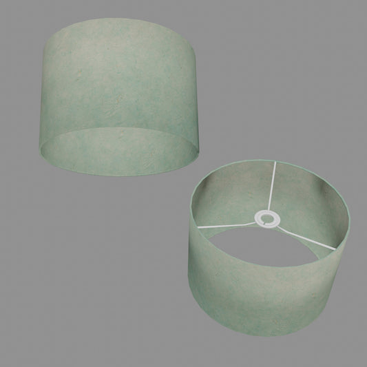 Drum Lamp Shade - P65 - Turquoise Lokta, 30cm(d) x 20cm(h)