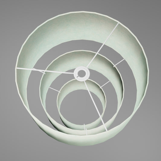 3 Tier Lamp Shade - P65 - Turquoise Lokta, 40cm x 20cm, 30cm x 17.5cm & 20cm x 15cm