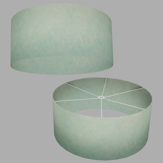Drum Lamp Shade - P65 - Turquoise Lokta, 70cm(d) x 30cm(h)