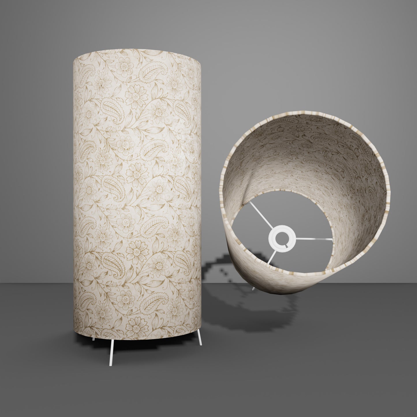 Free Standing Table Lamp Large - P69 ~ Garden Gold on Natural