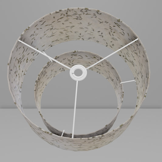 2 Tier Lamp Shade - P95 - Little Leaves, 40cm x 20cm & 30cm x 15cm