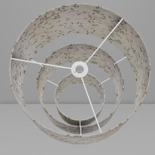 3 Tier Lamp Shade - P95 - Little Leaves, 40cm x 20cm, 30cm x 17.5cm & 20cm x 15cm