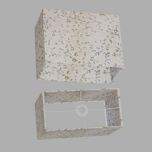 Rectangle Lamp Shade - P95 - Little Leaves, 40cm(w) x 30cm(h) x 20cm(d)