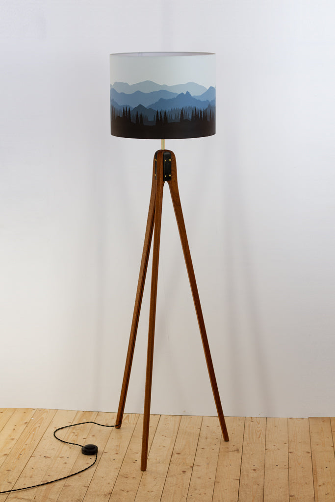 Landscape #4 Sapele Tripod - Blue