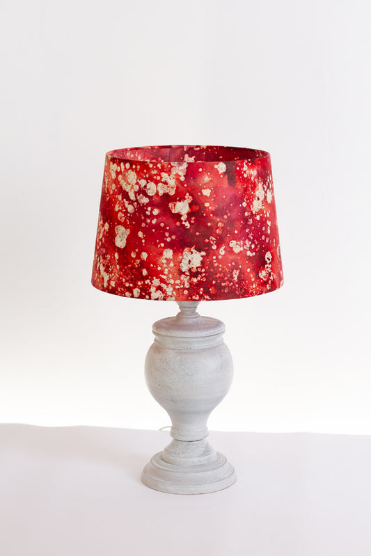 Uthina Table Lamp with Conical Lampshade in B115 ~ Batik Salt Lake