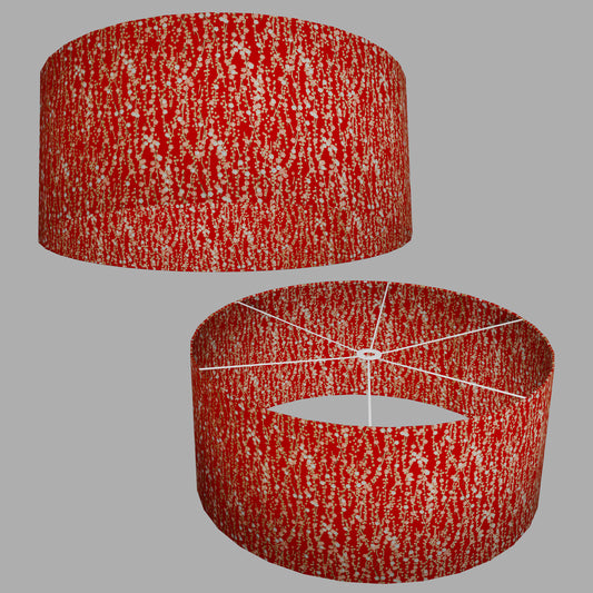 Drum Lamp Shade - W01 ~ Red Daisies, 70cm(d) x 30cm(h)