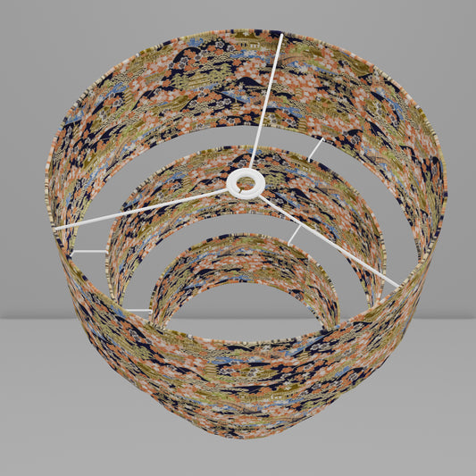 3 Tier Lamp Shade - W06 - Kyoto, 50cm x 20cm, 40cm x 17.5cm & 30cm x 15cm