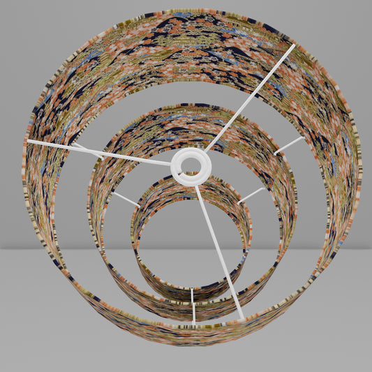 3 Tier Lamp Shade - W06 - Kyoto, 40cm x 20cm, 30cm x 17.5cm & 20cm x 15cm