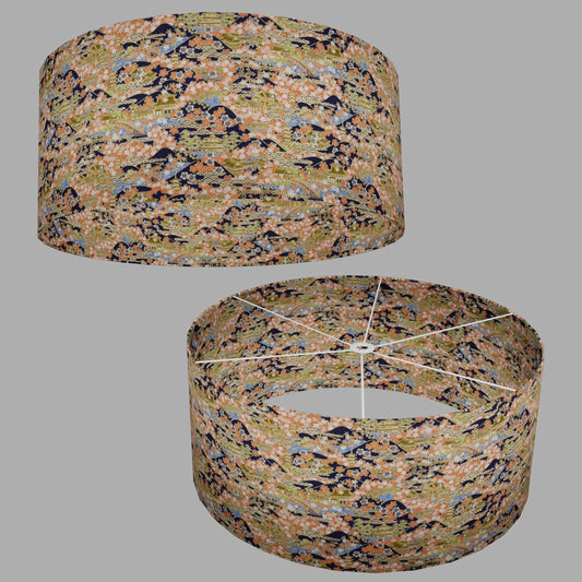 Drum Lamp Shade - W06 ~ Kyoto, 70cm(d) x 30cm(h)