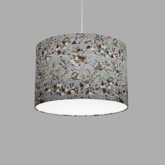 Drum Lamp Shade - W08 ~ Lily Pond, 30cm(d) x 20cm(h)