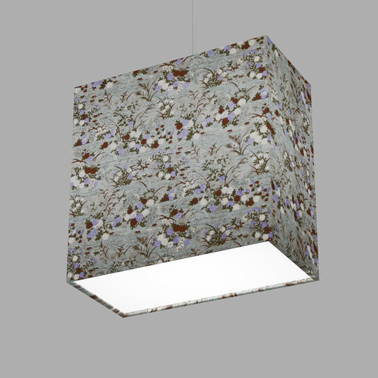 Rectangle Lamp Shade - W08 ~ Lily Pond, 30cm(w) x 30cm(h) x 15cm(d)