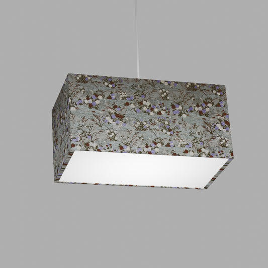Rectangle Lamp Shade - W08 ~ Lily Pond, 40cm(w) x 20cm(h) x 20cm(d)