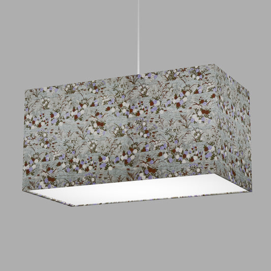Rectangle Lamp Shade - W08 ~ Lily Pond, 50cm(w) x 25cm(h) x 25cm(d)
