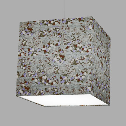 Square Lamp Shade - W08 ~ Lily Pond, 30cm(w) x 30cm(h) x 30cm(d)