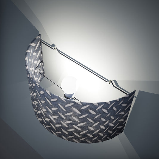 Wall Light - P88 ~ Batik Tread Plate Grey, 36cm(wide) x 20cm(h)