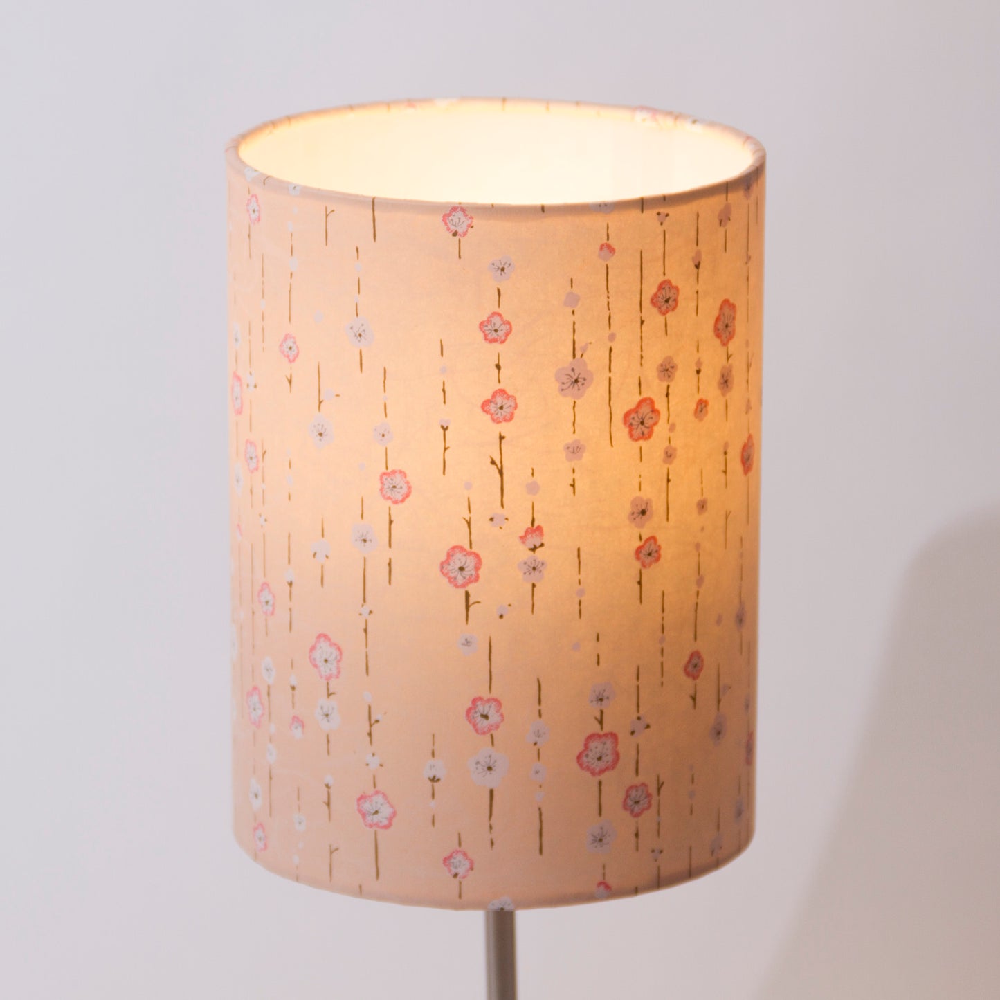 Drum Lamp Shade - W07 ~ Peach Daisies, 15cm(diameter)