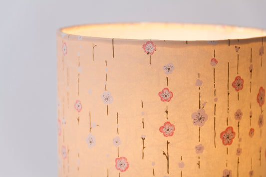 Free Standing Table Lamp Large - W07 ~ Peach Daisies