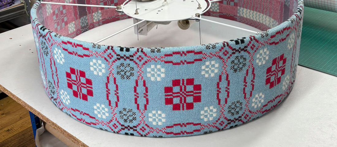 Welsh Tapestry Blanket Lamp Shades for Dylans' New Barmouth Restaurant