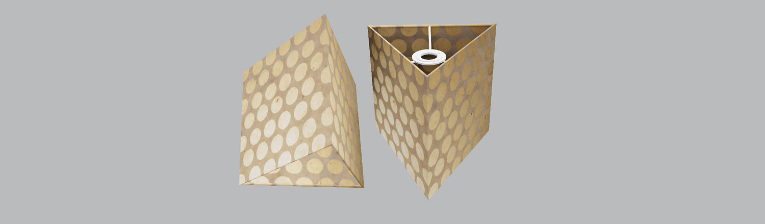 Triangle Lamp Shades ~ 20cm(w) x 20cm(h)