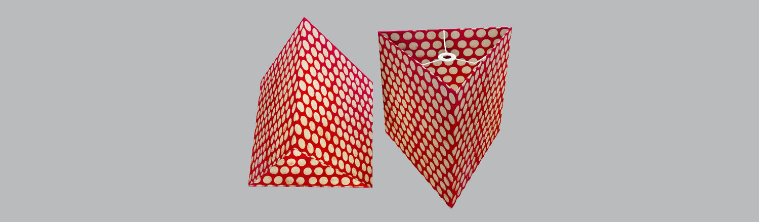 Triangle Lamp Shades ~ 40cm(w) x 40cm(h)
