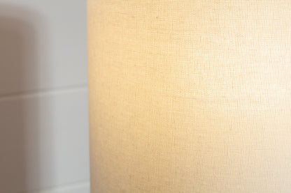 Drum Lamp Shade - F165 ~ Cream Linen, 20cm(d) x 20cm(h)