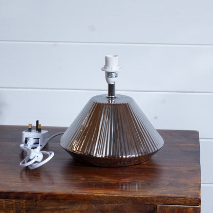 Cupcake Lamp Base with Conical Lamp Shade