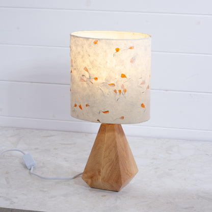 Wooden Geometric Table Lamp P32 - Marigold Petals
