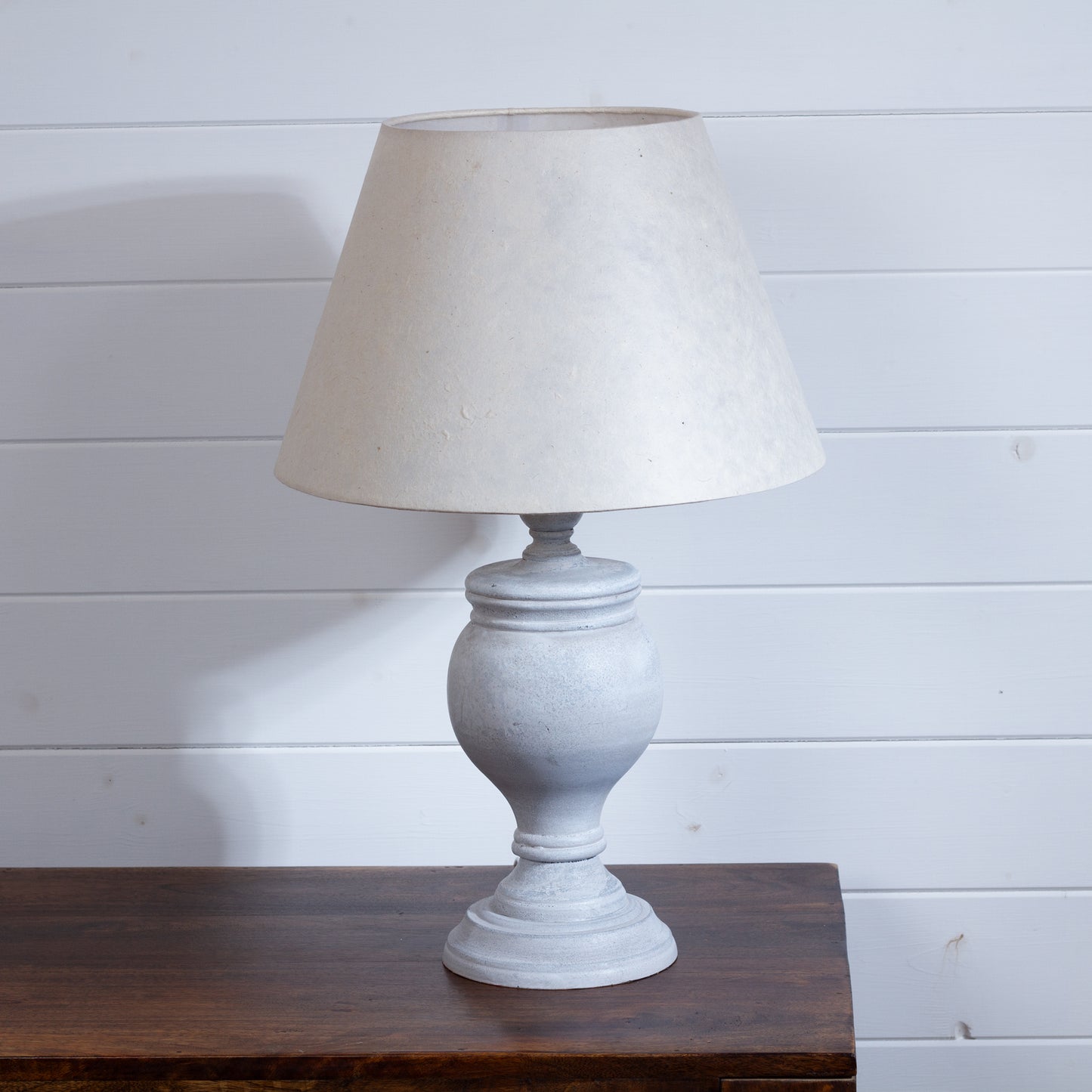 Urn Lamp Base with Conical Lamp Shade