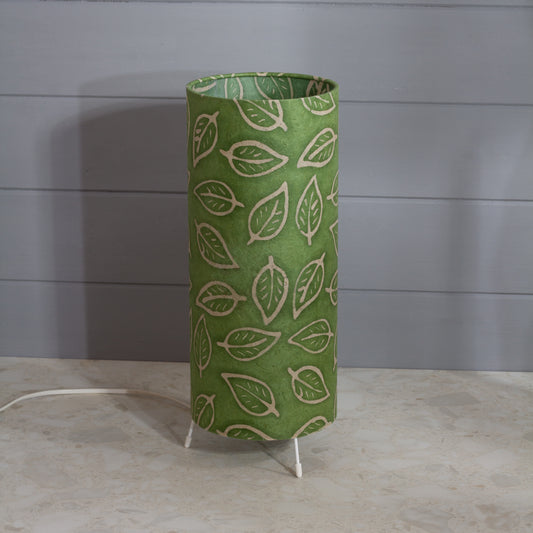 Free Standing Table Lamp Small - P29 ~ Batik Leaf on Green