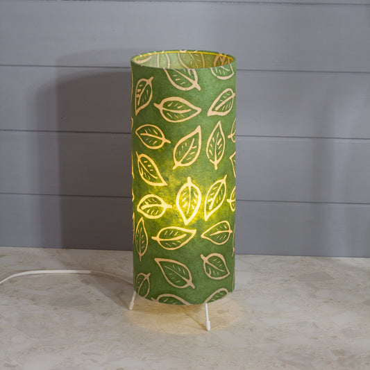Free Standing Table Lamp Small - P29 ~ Batik Leaf on Green