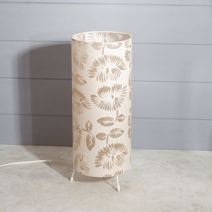 Free Standing Table Lamp Small - P09 ~ Batik Peony on Natural