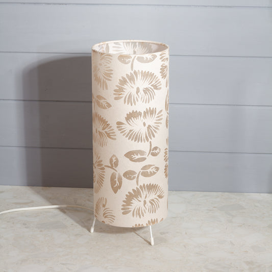 Free Standing Table Lamp Small - P09 ~ Batik Peony on Natural