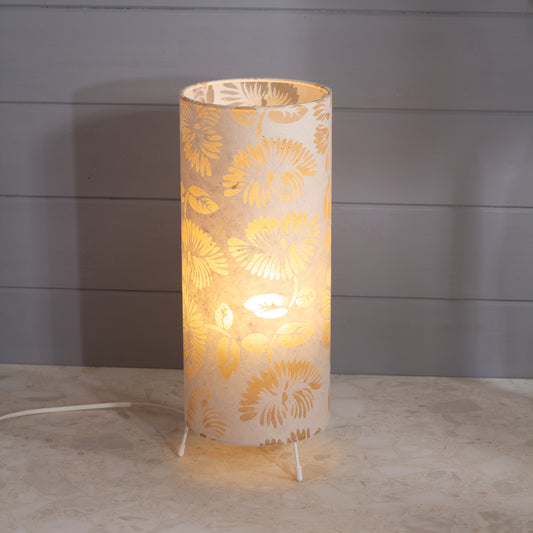 Free Standing Table Lamp Small - P09 ~ Batik Peony on Natural