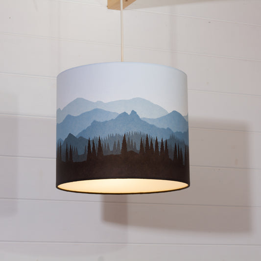 Landscape #4 Print Drum Lamp Shade 30cm(d) x 25cm(h) - 9 Colour Options