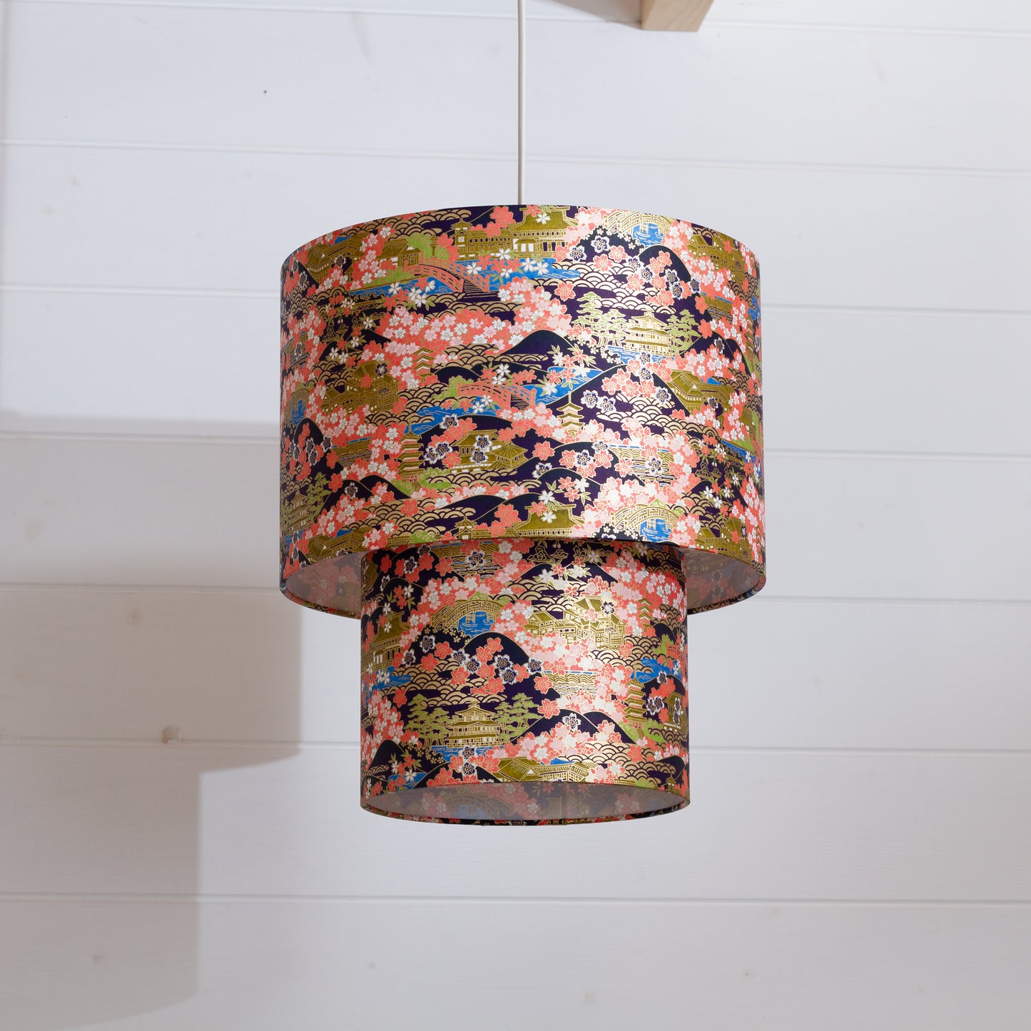 2 Tier Lamp Shade - W06 - Kyoto, 30cm x 20cm & 20cm x 15cm