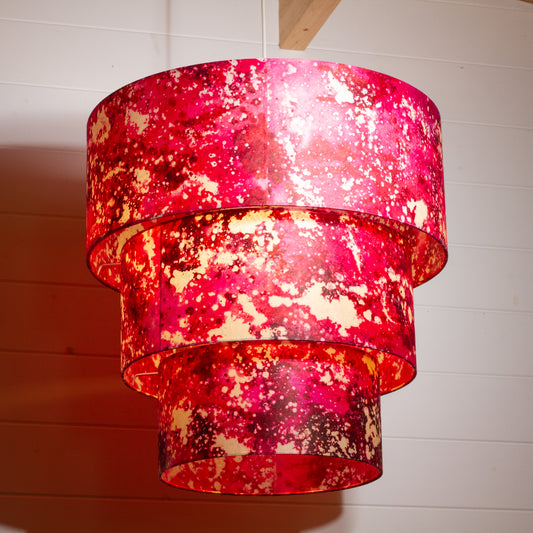 3 Tier Lamp Shade - B115 ~ Batik Salt Lake ~ 50cm, 40cm, 30cm