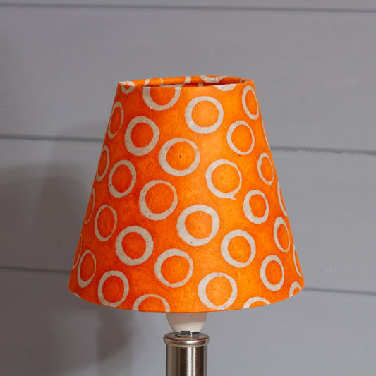 Clip on Lamp Shade - Short - P03 - Batik Orange Circles