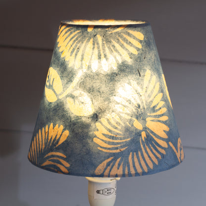 Clip on Lamp Shade - Short - B129 ~ Batik Peony Blue