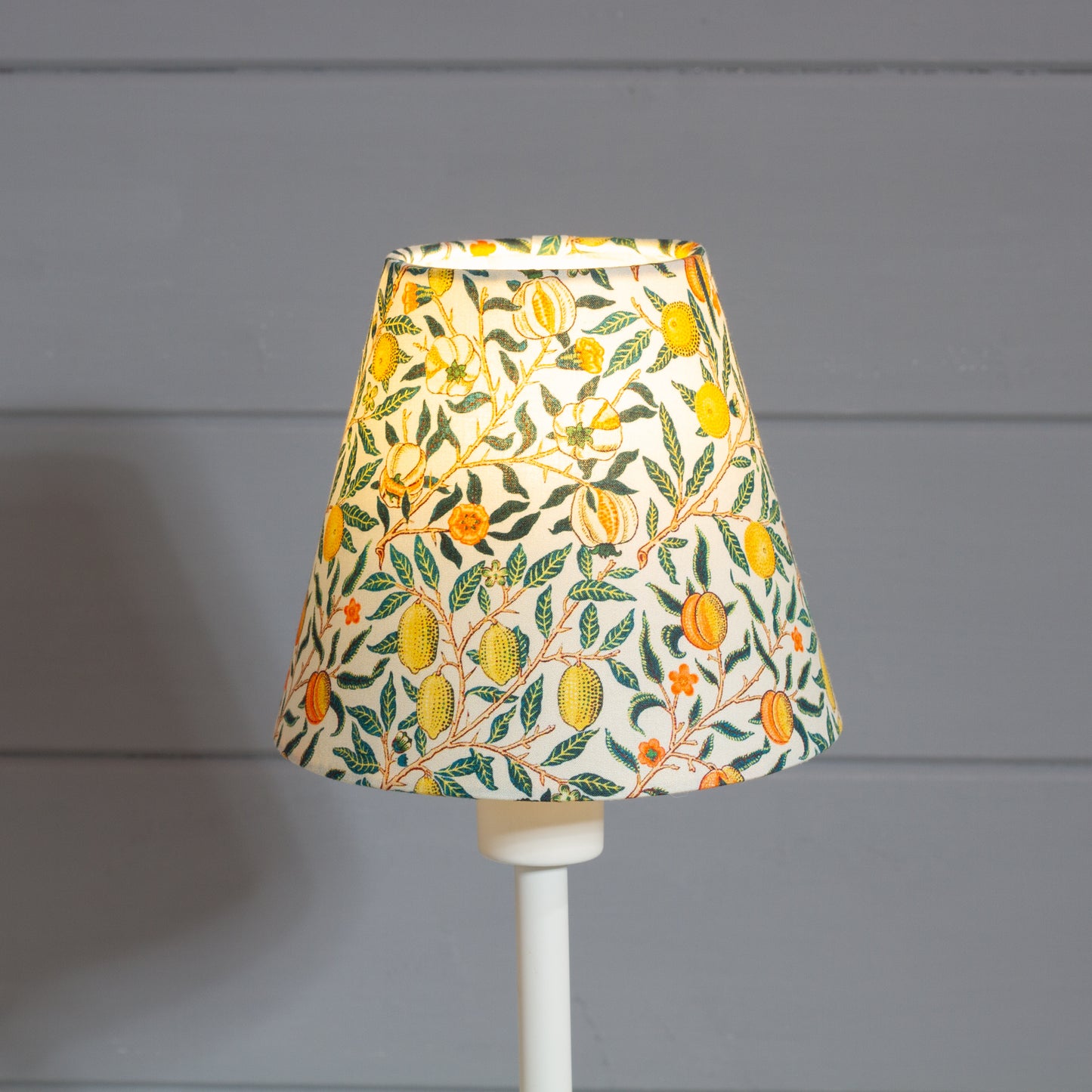 Clip on Lamp Shade - Short - F110 ~ William Morris Fruits Fabric