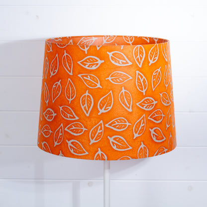 Conical Lamp Shade B123 ~ Batik Leaf Orange, 35cm(top) x 40cm(bottom) x 30cm(height)