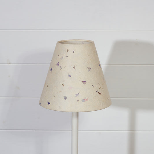 Conical Lamp Shade P34 - Cornflower Petals, 10cm(top) x 20cm(bottom) x 17cm(height)