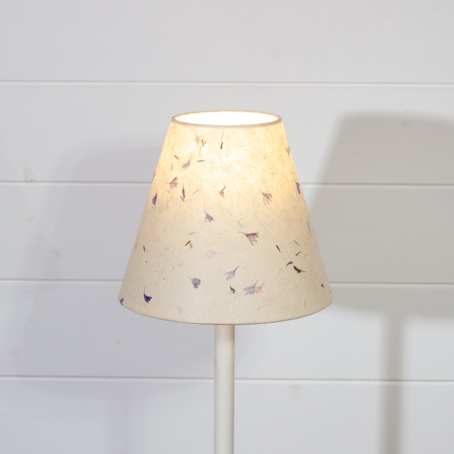 Conical Lamp Shade P34 - Cornflower Petals, 10cm(top) x 20cm(bottom) x 17cm(height)