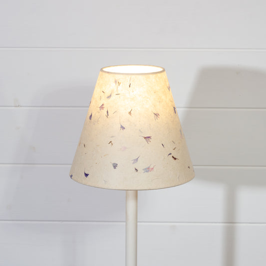 Conical Lamp Shade P34 - Cornflower Petals, 10cm(top) x 20cm(bottom) x 17cm(height)