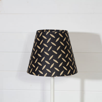 Conical Lamp Shade P11 ~ Batik Tread Plate Black, 15cm(top) x 25cm(bottom) x 20cm(height)